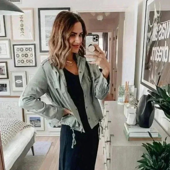 Rails Trey Khaki Green Military Army Jacket in Sage Arrow Patch Size Small - Picture 1 of 13